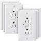 thumbnail image 1 of Toma GFCI Bates Choice 15A Pack de 6 unidades Blanco con LED y resistencia UV, 1 of 9