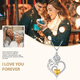 thumbnail image 4 of Collar HESHPAWS 925 Sterling Silver Birthstone Rose Flower Heart Pendant 18+2" Ajustable, 4 of 7