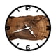 thumbnail image 3 of Reloj De Pared De Madera De Fácil Lectura, Reloj Colgante De Pared Para Dormitorio De Granja, Oficina, Marrón, 3 of 5