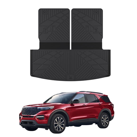 Alfombra de maletero y respaldo Dattumar para Ford Explorer 2020‑2026 (6‑7 plazas)