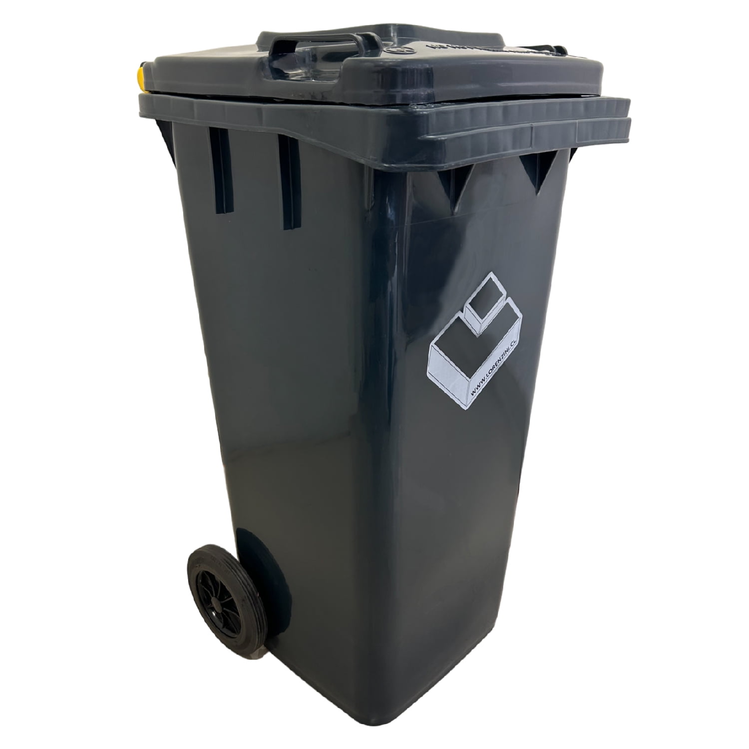 Lorenzini - Contenedor Basurero 120 Lts Gris Con Tapa/rueda