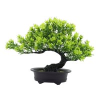 Bothyi - Árbol De Bonsái Artificial Árbol De Bonsái Falso Para Sala De Estar Patio Pantalla De Escritorio Verde
