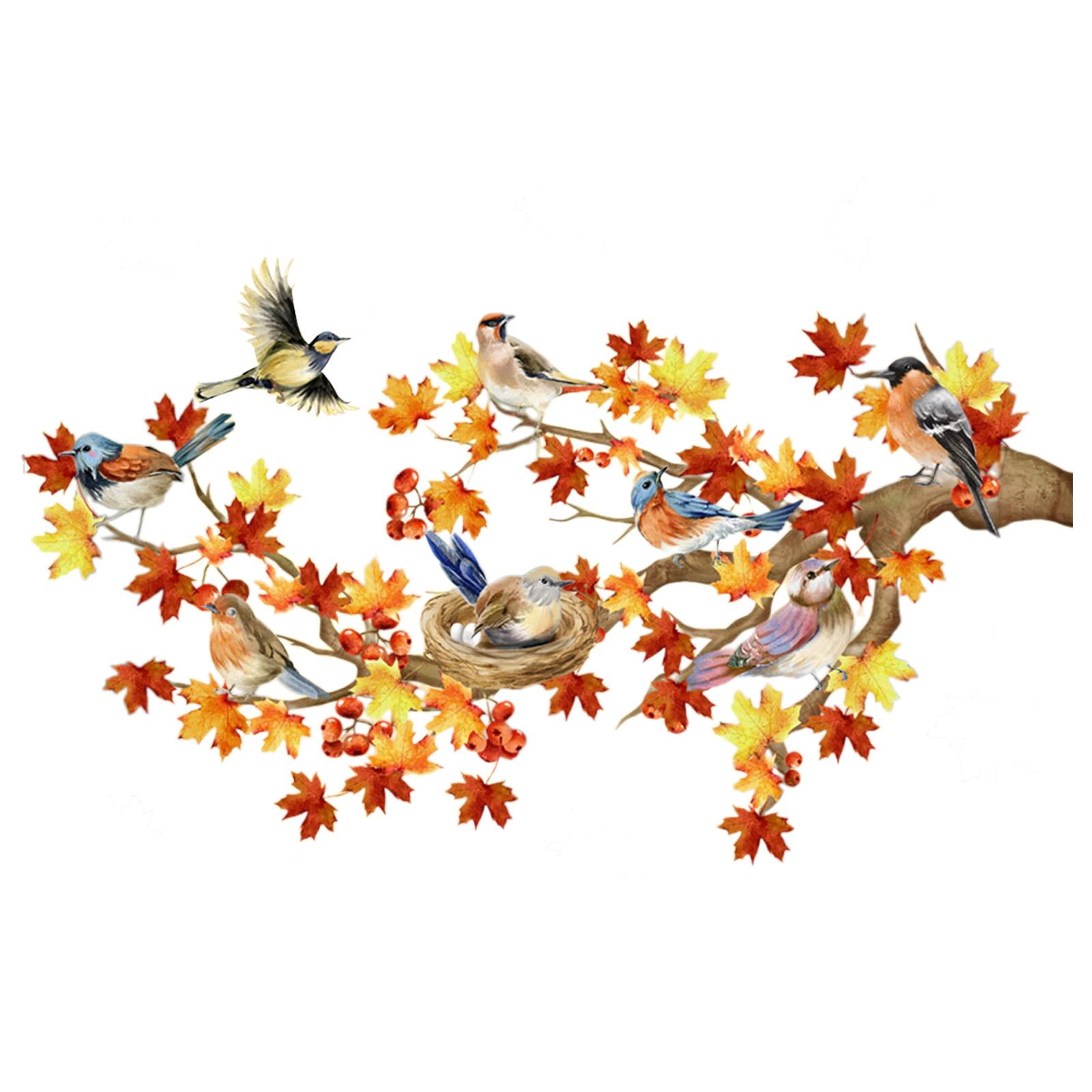 Magideal - Pegatinas Estáticas Para Ventanas, Pegatinas De Vidrieras, Fáciles De Aplicar Y Quitar, Película Decorativa Para Ventanas, Mural Para Ventanas Navideñ