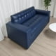 thumbnail image 3 of Sofa Dos Cuerpos Ecocuero Azul, 3 of 3