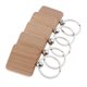 thumbnail image 3 of 5X Encantos De Madera En Blanco Para DIY Personal Keychain Square 37x37mm, 3 of 5