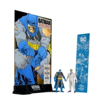 Figuras De Acción Mcfarlane Toys Dc Direct Page Punchers Batman & The Joker 7,5 Cm Con Cómic