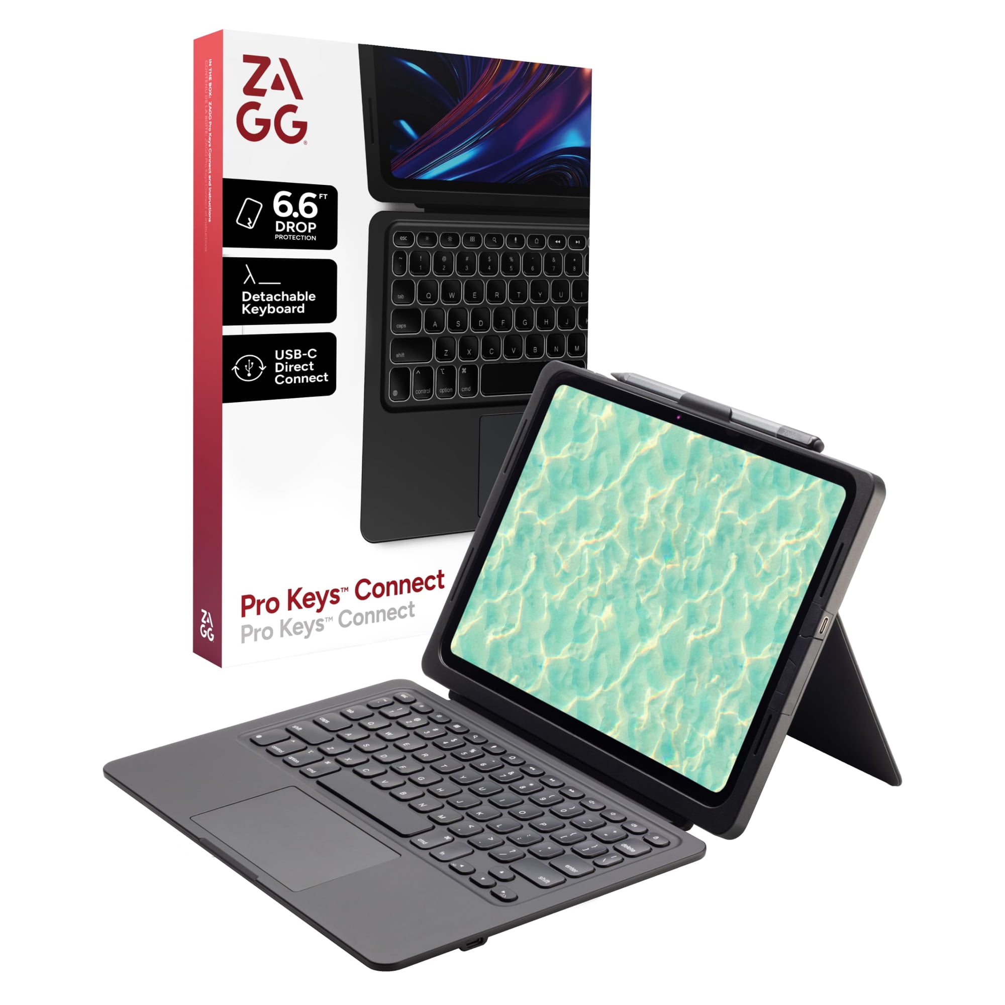 Funda Con Teclado Zagg Pro Keys Connect Para Ipad Pro 11" Usb-c