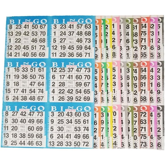 Libros de Bingo American Games, 100 libros con 10 cartones