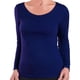 thumbnail image 4 of Camiseta Bambú Primera Capa Mujer 6 Unidades negro Talla Unica, 4 of 8