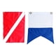 thumbnail image 3 of 2 Piezas De Nailon Diver-Down Boat Flags, Scuba Dive Flags Marker 60cm X 70cm, 3 of 3