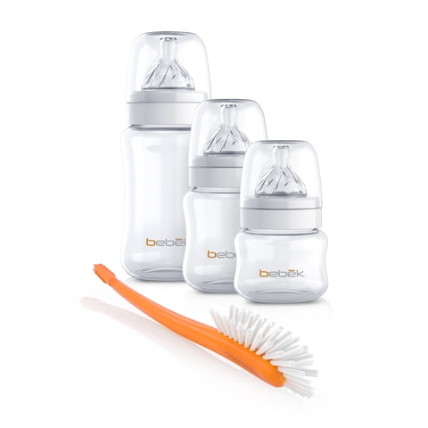 Bebek - Set De 3 Mamaderas De Iniciación + Cepillo