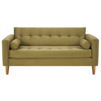 Bodevir - Sofa Retro 3C Felpa 04 Verde Musgo