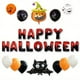 thumbnail image 1 of Set, Happy Halloween Letter Set Pumpkin Bat Balloon Aluminum Film Balloon Party Holiday Arrangement Cartoon Wall, Halloween Decor, Halloween Supplies, Photo Prop, Party Anniversary Party Scene Decor A, 1 of 3