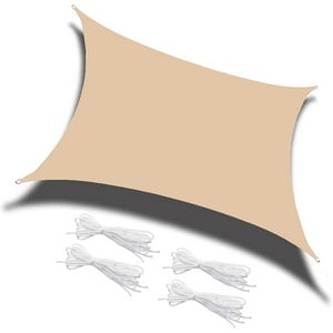 Wakeshome - Toldo De Lona Cuadrada Vela Para Sombra Parasol Rectangular Permeable 2X2