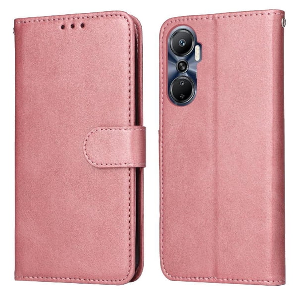 Funda Billetera para Infinix Hot 20 4G con Porta Tarjetas y Soporte Ajustable Rosa