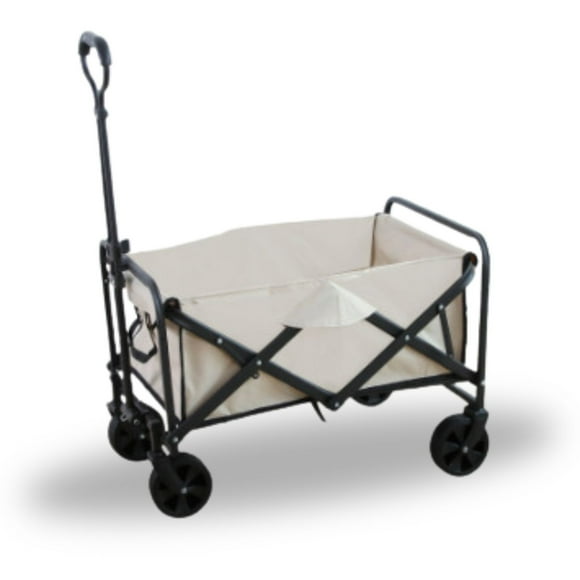 Carro Urbano Plegable Multiuso con Ruedas color Beige