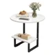thumbnail image 2 of Mesa De Centro Redondo De Fierro Y Madera Living Vanguardia Negro, 2 of 6