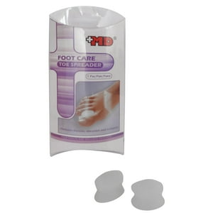 Glomed - Separador Corrector De Dedos De Gel Viscoelástico L Blanco L