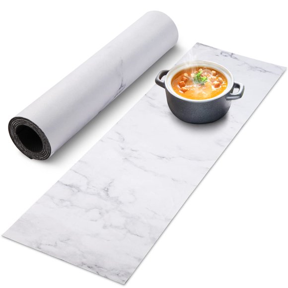 Caminero de mesa Yeload 30 x 100 cm resistente al calor estilo mármol