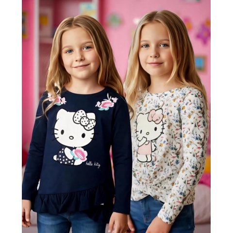 Pack 2 Poleras Niña Hello Kitty Multicolor 3