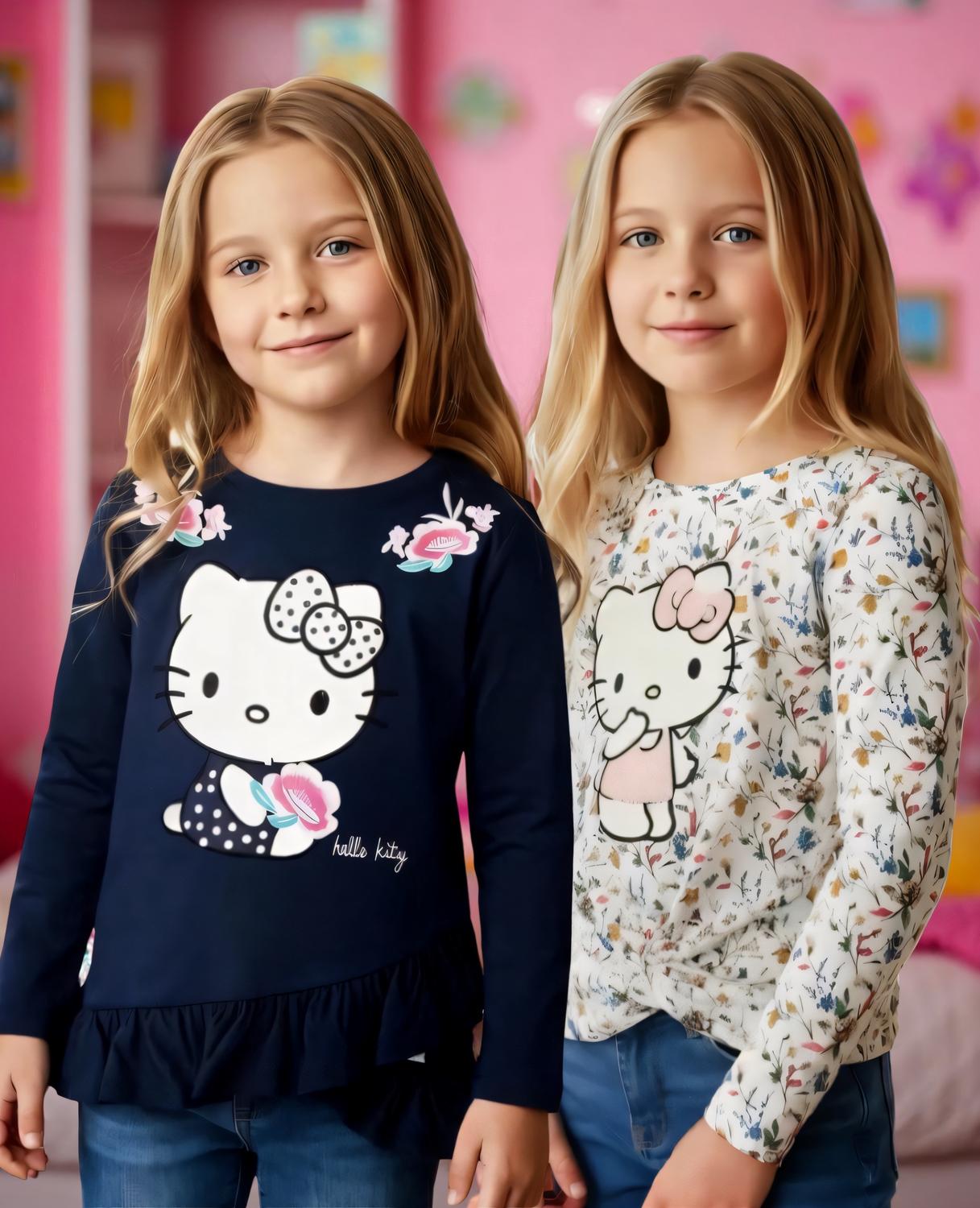 Pack 2 Poleras Niña Hello Kitty Multicolor 3