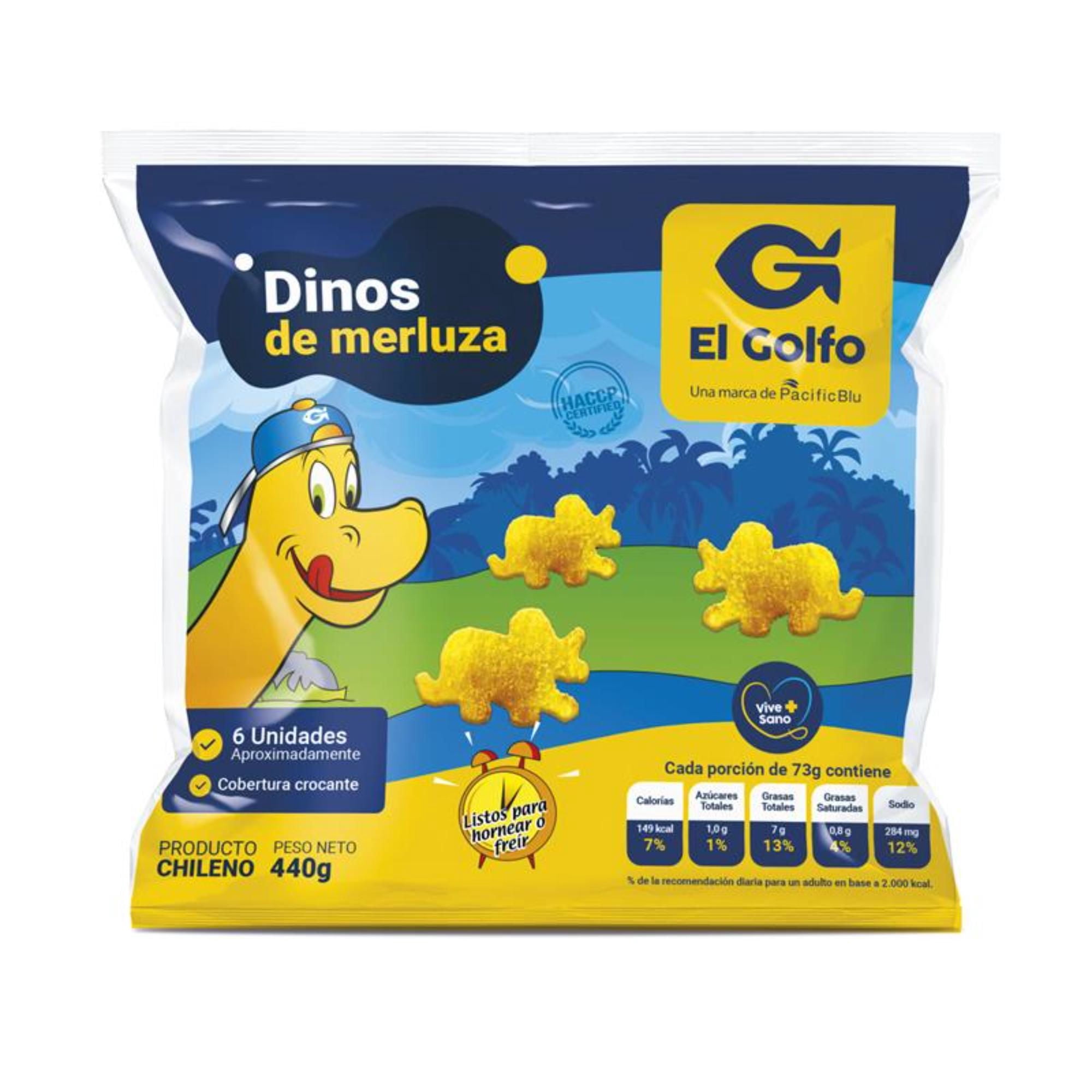 Apanados De Merluza Forma Dinos Bolsa 440 g El Golfo