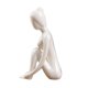 thumbnail image 4 of Figura De Yoga De Cerámica, Ornamento, Estatua, Escultura, Jardín Zen, Decoración De Escritorio Para El Hogar, 6x4x9,5 Cm, 4 of 5