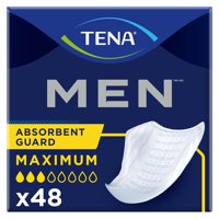 Protectores De Incontinencia Tena Para Hombres, Absorbencia Moderada, 48 Unidades