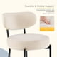 thumbnail image 3 of Juego de 4 sillas de comedor DUMOS, estilo moderno de mediados de siglo, beige, 3 of 8