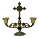 thumbnail image 3 of Portavelas Europeo Retro Elegante Soporte Para Candelabros De 2 Cabezas Bronce, 3 of 5
