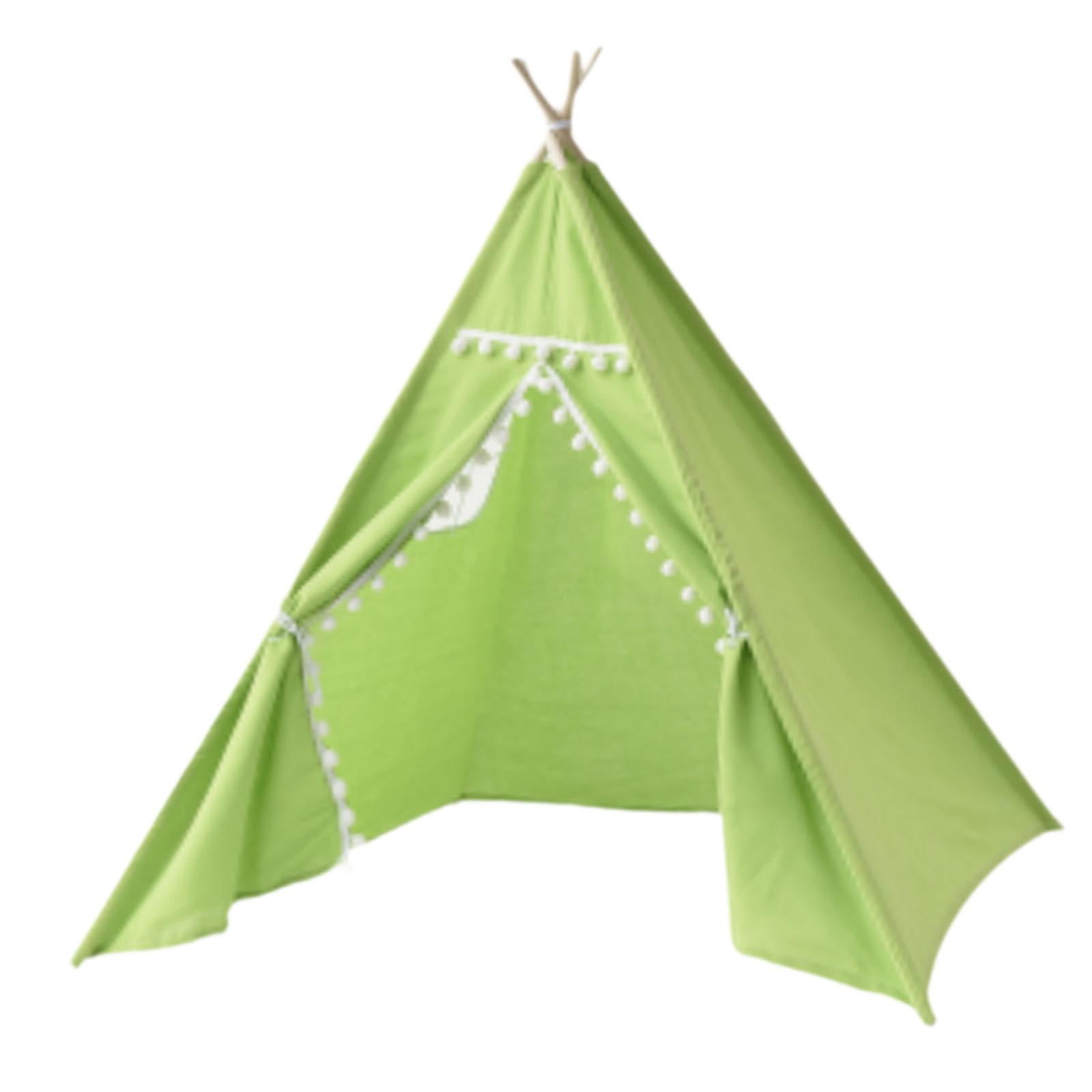 Bothyi - Tipi Para Niños, Sala De Juegos Estable, Casa De Juegos Para Sala De Estar, Dormitorio, Patio Trasero, Bola Verde De 1,1 M