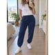 thumbnail image 1 of Pantalon Buzo Jogger Deportivo Casual Ajustable 285g Algodon Azul Marino Liso Xl, 1 of 3