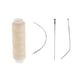 thumbnail image 1 of hilo de pelo de algodón tejido de la trama de costura hilo de decoración para la extensión del pelo de color beige, 1 of 5