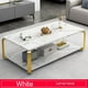 thumbnail image 3 of Mesa rectangular doble nivel marmolada ChicHome, 3 of 3
