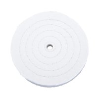 Ioensy - Rueda De Pulido, Almohadilla De Pulido De Tela Blanca Para Amoladora De Banco, Amoladora De Mesa De Madera, 8 Pulgadas, 50 Capas