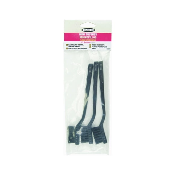 Paint Brush Hyde 46640, minibrocha de nailon, paquete de 3