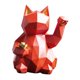 thumbnail image 4 of Lucky Cat Resina Estatuilla Escultura De Animal Realista Estatua Decoración Para El Hogar Rojo, 4 of 5