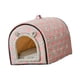 thumbnail image 2 of Casa Para Perros Y Gatos, Nido Cálido Para Invierno, Perros Pequeños Y Medianos, Cachorros, Puntos Rosas, 2 of 3
