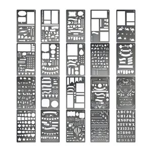 Bothyi - 20 Plantillas Para Manualidades De Pintura, Para Hacer Tarjetas, Muebles, Álbumes De Recortes