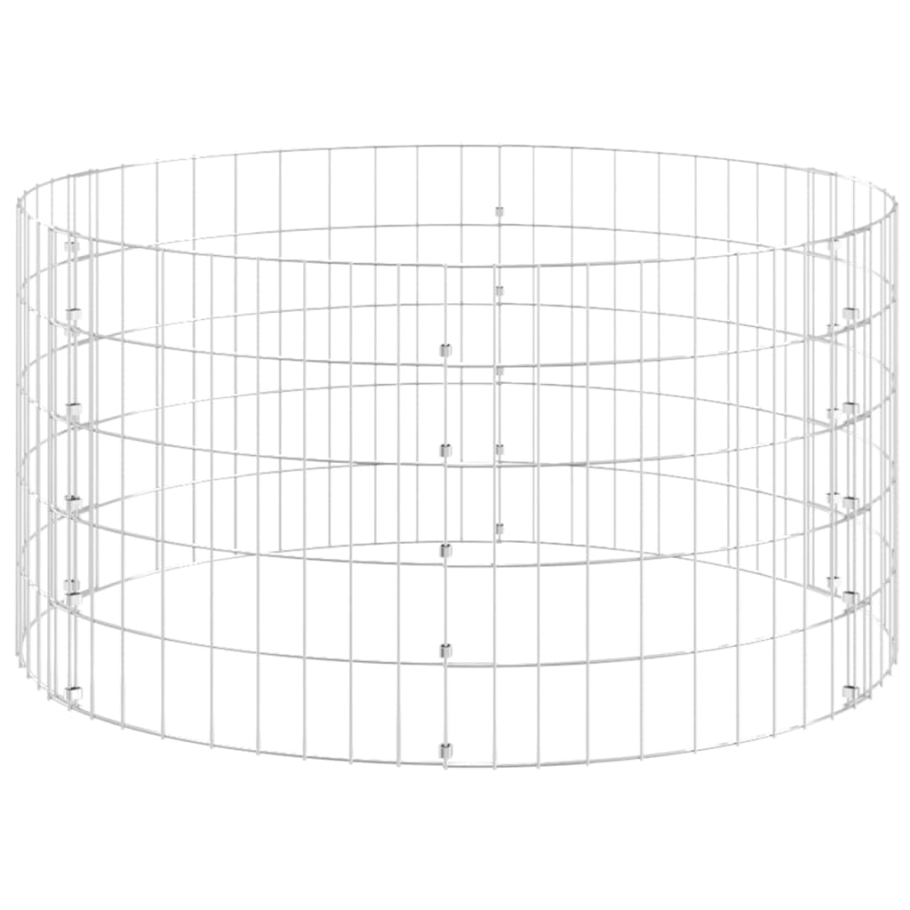Compostador De Jardín Vidaxl De Acero Galvanizado 100x50 Cm Plateado