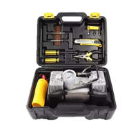 Genérico - Caja Compresor Aire Doble Cilindro Inflador Neumaticos Frecuencia 150Psi