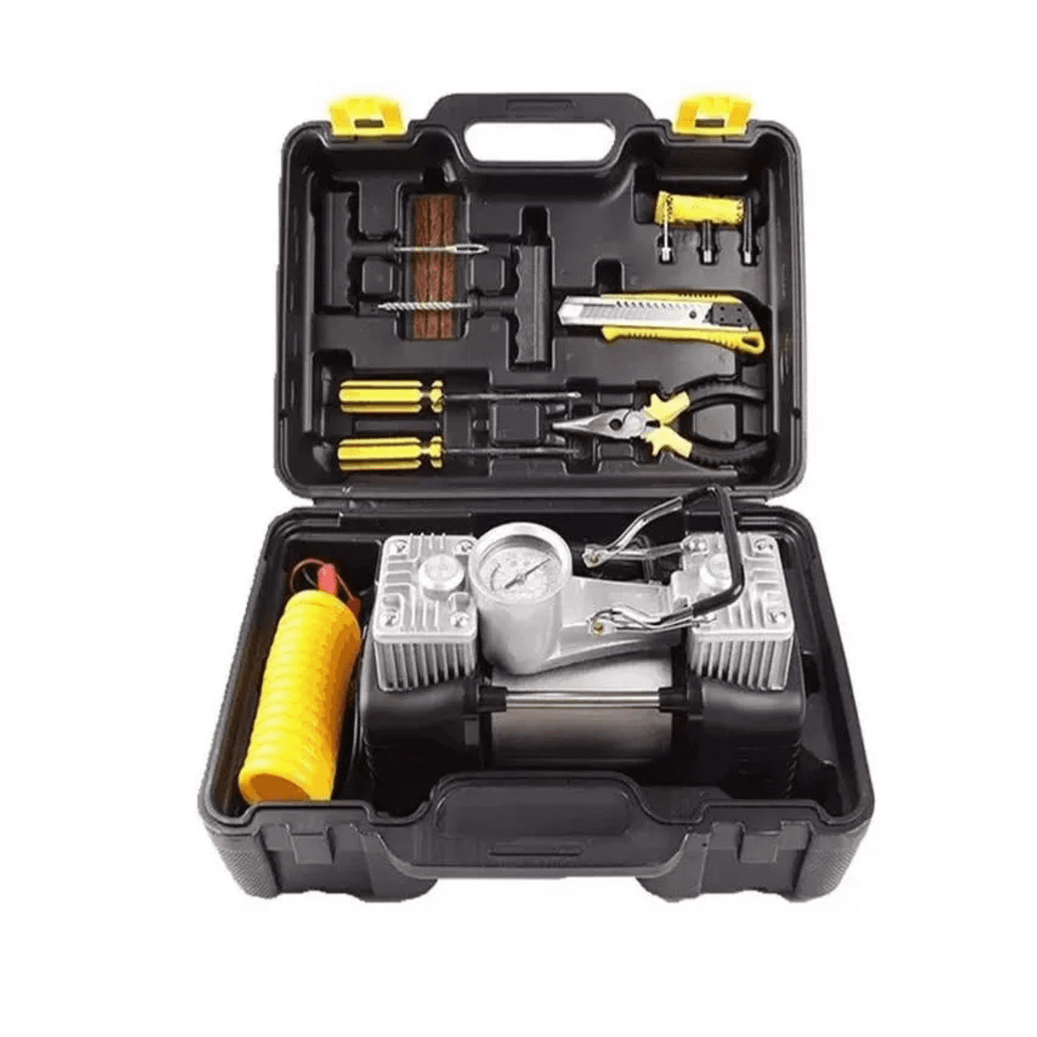 Genérico - Caja Compresor Aire Doble Cilindro Inflador Neumaticos Frecuencia 150psi