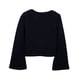 thumbnail image 2 of Polera Niña Manga Campana Negro, 2 of 3