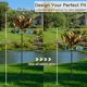 thumbnail image 3 of Molinillo de Viento Pure Echo 213 cm Grande Flor de Loto de Metal, 3 of 7