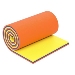 Ioensy - Estera De Agua Flotante, Colchón Flotante De Juego De Alta Densidad Para Lago, Verano, Exterior, Amarillo, Azul, Naranja