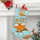 thumbnail image 2 of Kiff Tema: Calcetines de Navidad, fino lino blanco para colgar en escaleras y chimenea, decoración navideña para el hogar, regalo de Navidad. 45cm × 32cm, 2 of 5