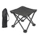 thumbnail image 5 of Taburete de campamento Taburete plegable portátil Silla pequeña Reposapiés Asiento Taburete plegable para acampar Taburete plegable para exterior Play Negro con bolso, 5 of 5