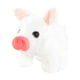 thumbnail image 5 of Cerdo de peluche, juguete electrónico, mascota lechón interactiva, divertido juguete de peluche interactivo animado para regalo de cumpleaños de niñas Blanco, 5 of 5