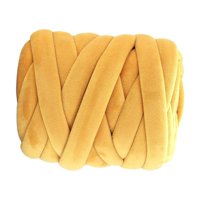 Magideal - Hilo Grueso De 250G, Hilo Súper Voluminoso, 18,6 Yardas De Grosor, Tubo De Hilo Súper Suave, Casa Para Mascotas, Sofá, Cama, Almohada, Brazo T Amarillo