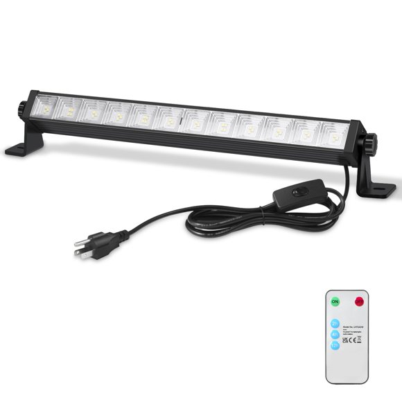 Luz de taller LED YYUJIALIANG 24W con control remoto